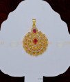 PND071 - Unique American Diamond Pendant Design Gold Plated Locket for Chain 