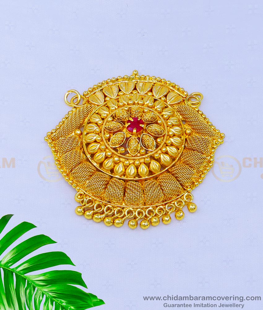 PND079 - Traditional Light Weight 1 Gram Gold Pendant Designs