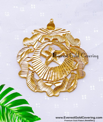 PND092 - Traditional Big Round Muslim Locket Design for Women