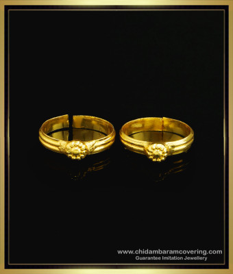 RNG157 - One Gram Gold Toe Ring Indian Jewellery Adjustable Metti Design for Women