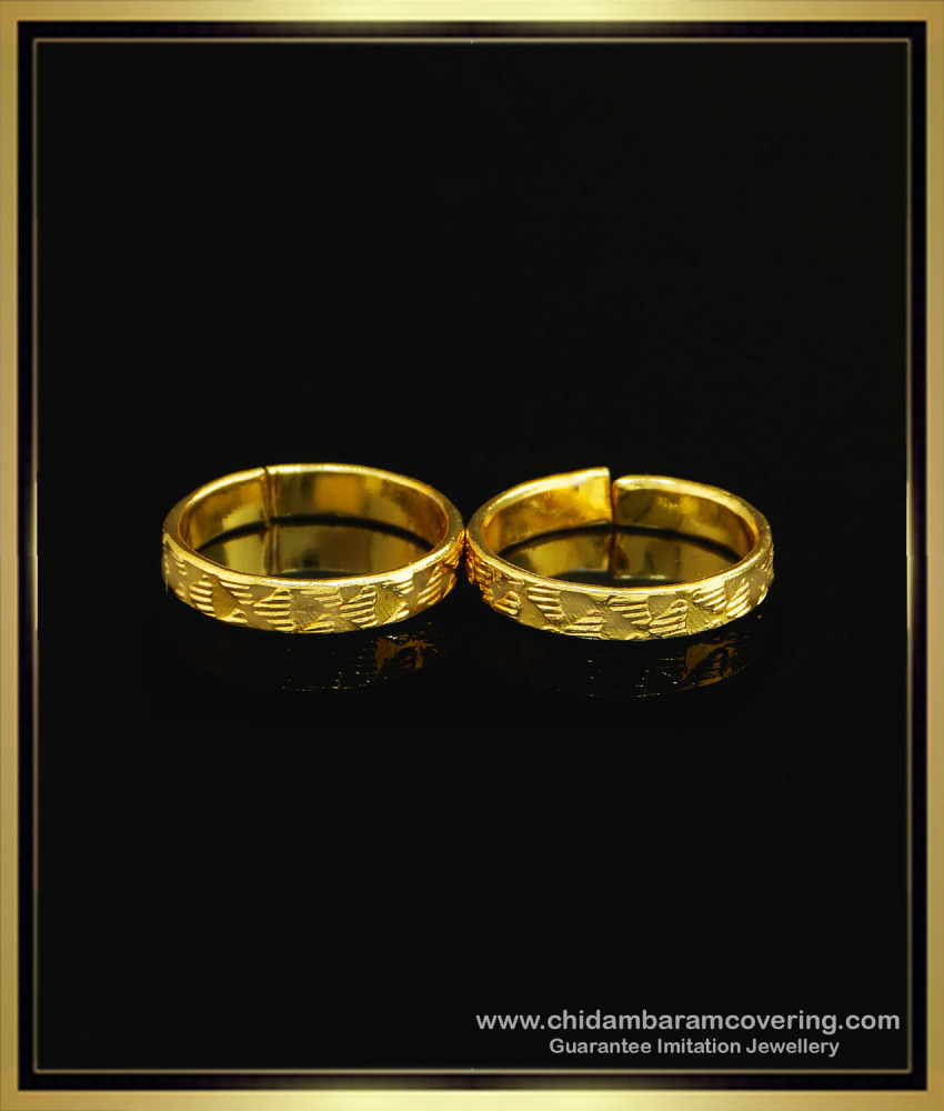 RNG158 - Buy Indian Metti Gold Light Weight Designer Adjustable Ring Type Toe Ring for Women