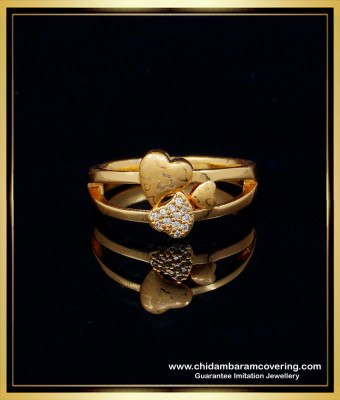 RNG188 - Latest Fashion Ladies Heart Design Finger Ring Buy Online 