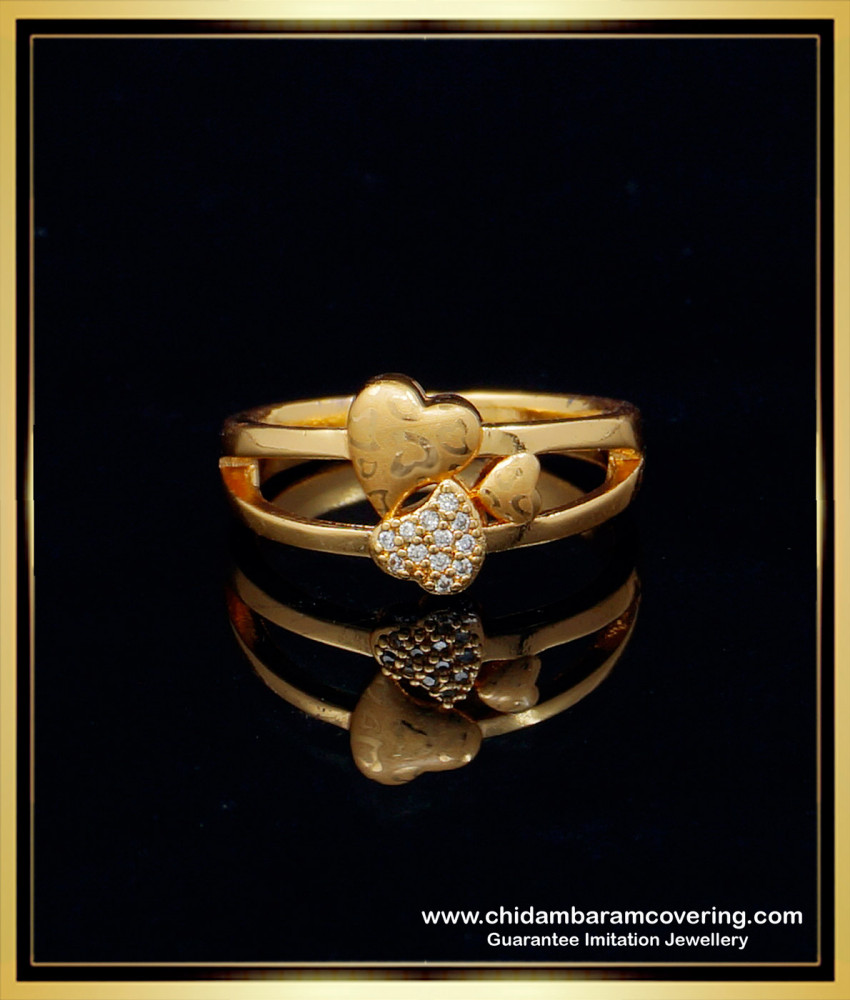 RNG188 - Latest Fashion Ladies Heart Design Finger Ring Buy Online 