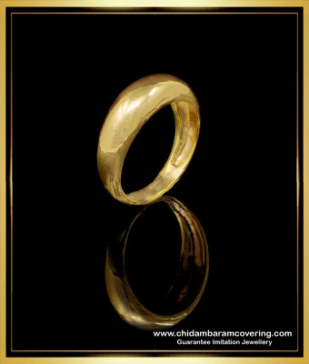 RNG214 - Impon Gold Plated Simple Daily Wear Plain Gold Casting Ring Design Online