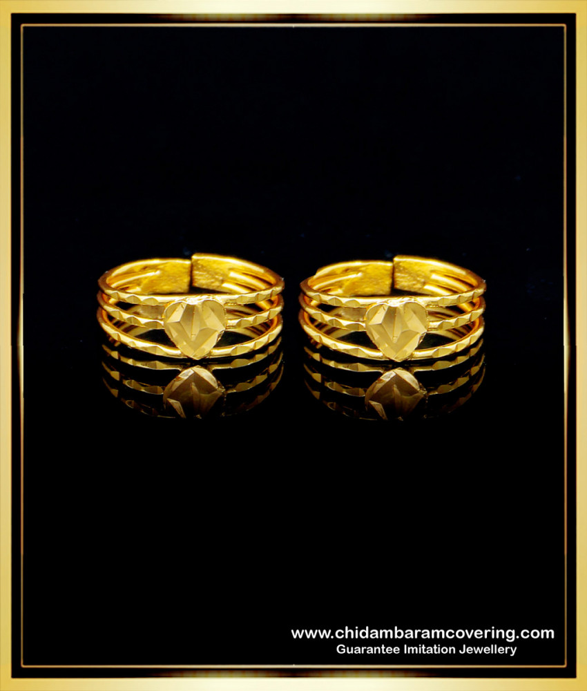 RNG228 - Indian Toe Ring Designs Daily Use Adjustable Metti Model Imitation Jewellery 