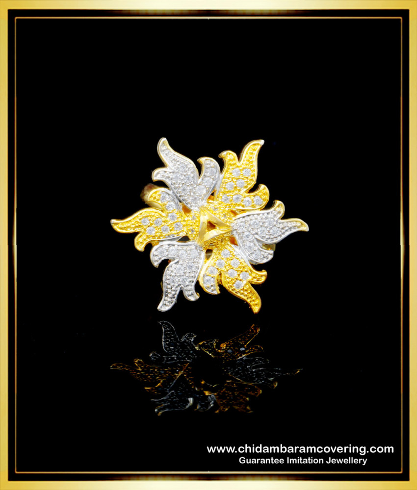 RNG230 - Unique Party Wear Full Stone Fancy Ring Design for Female 
