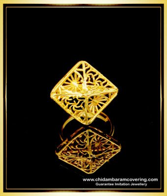 RNG256 - Latest Gold Design Dubai Model Adjustable Finger Rings Designs for Female