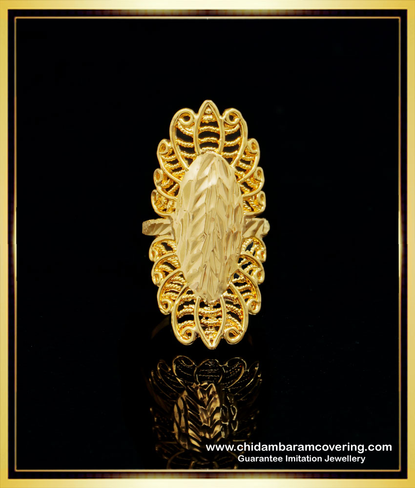 RNG284 - Gold Design Gold Plated Light Weight Rings for Women