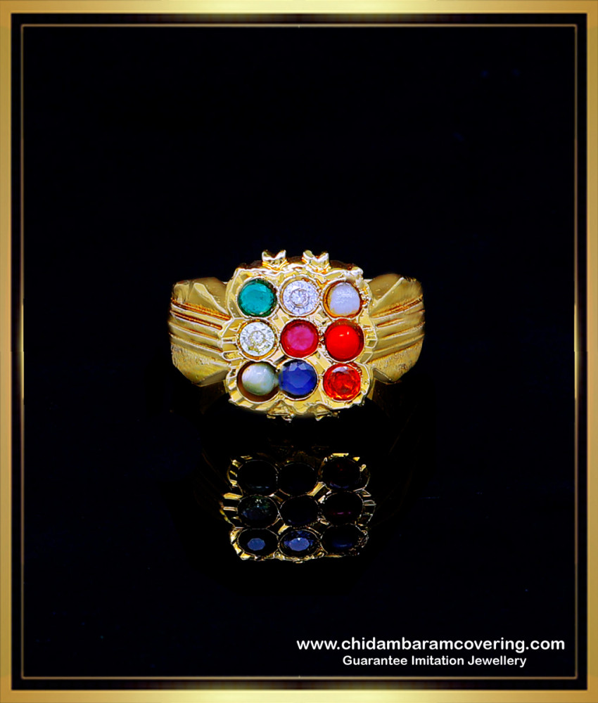 RNG317 - Best Quality Original Impon Navaratna Ring for Gents