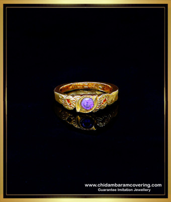 RNG318 - Purple Color Stone Original Impon Finger Ring for Women