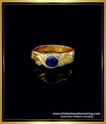 RNG322 - Attractive Gold Design Stone Original Impon Ring for Girls