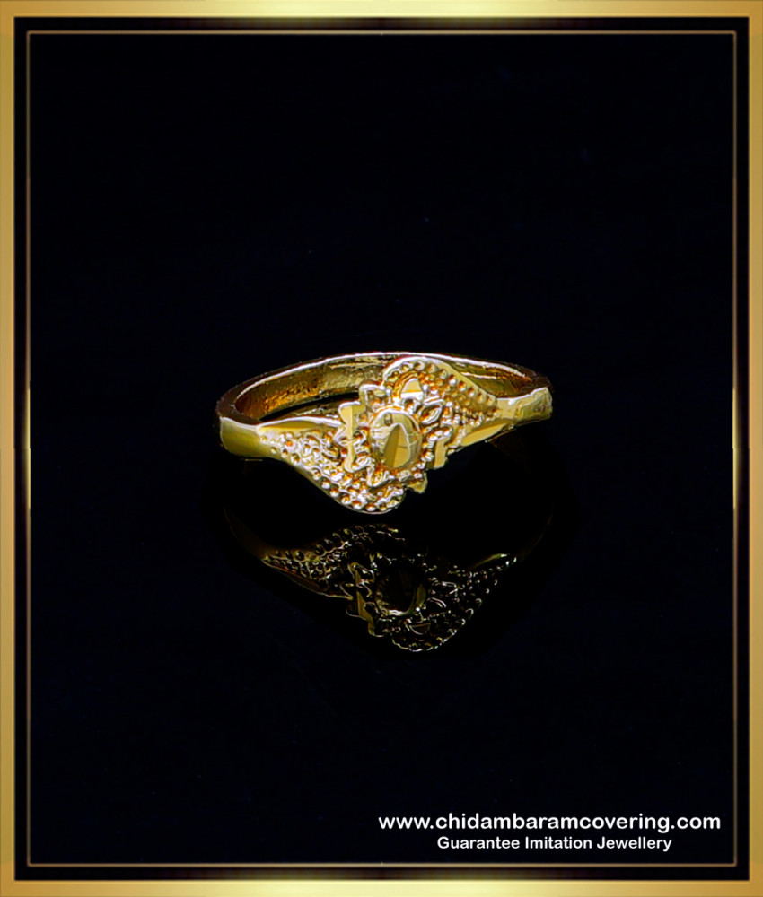 RNG343 – Simple Gold Design Daily Wear Women 5 Metal Ring Online