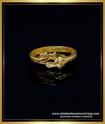 RNG351 - Simple Casting Modern Plain Gold Ring Design for Female 