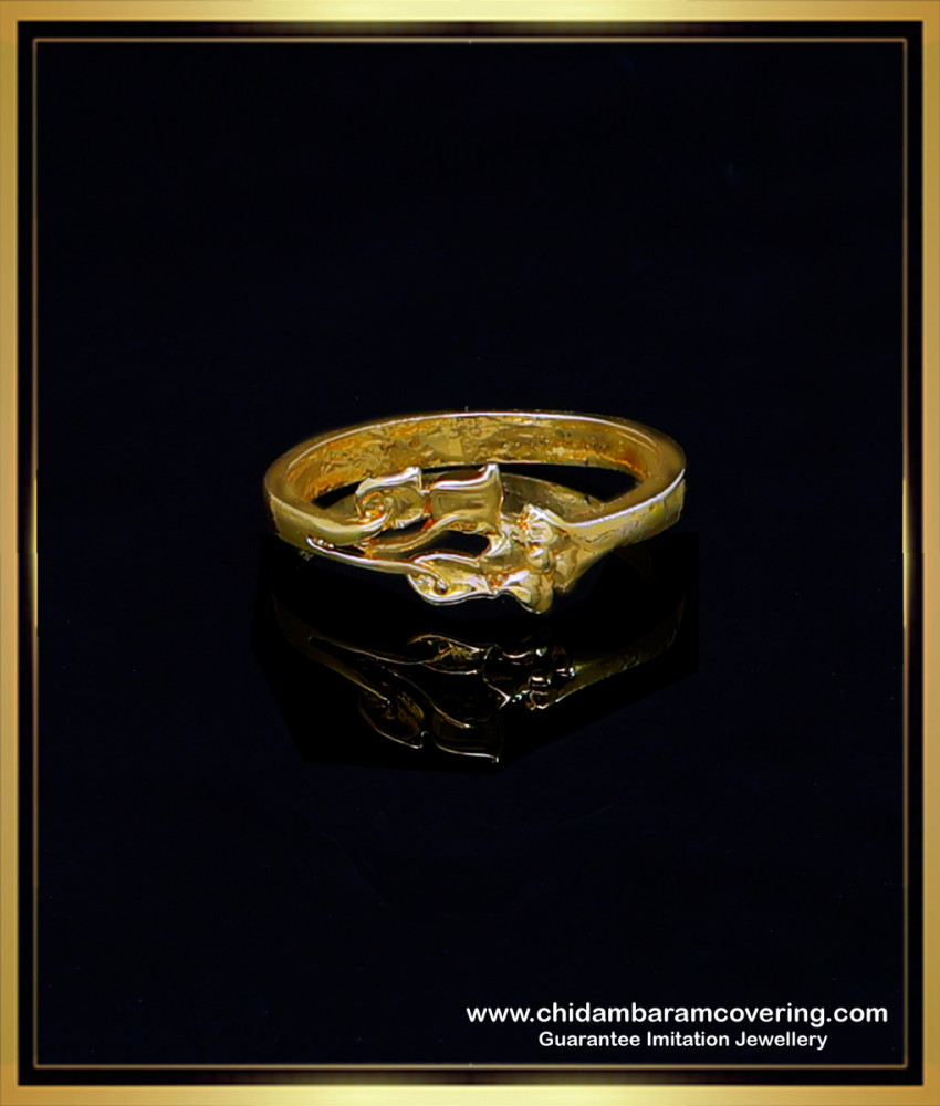 RNG351 - Simple Casting Modern Plain Gold Ring Design for Female 