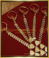 RNG366 - Bridal Jewellery 5 Ring Hand Set Gold Design for Women