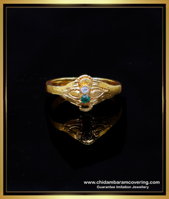 RNG368 - Traditional Gold Design Daily Use Stone Ring Design Ladies