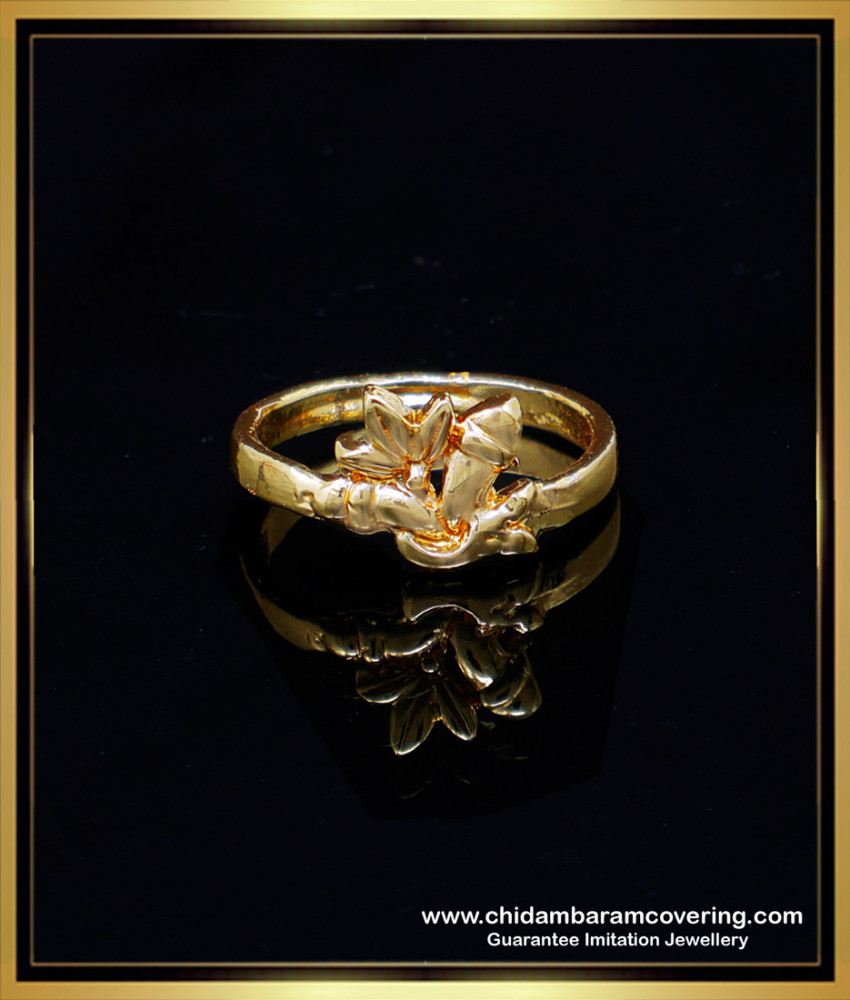RNG375 - Flower Model Impon Best Gold Ring Design for Women