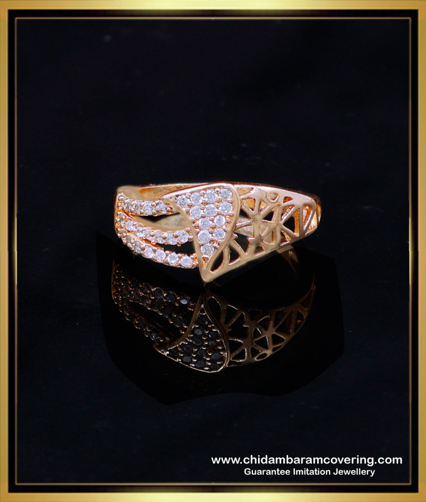 RNG404 - First Quality Rose Gold Stylish Simple Gold Ring Design