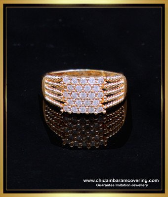 RNG405 - Elegant Diamond Ring Design Rose Gold Jewellery Artificial
