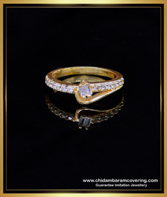 RNG418 - Impon Daily Wear Simple White Stone Ring Design for Female