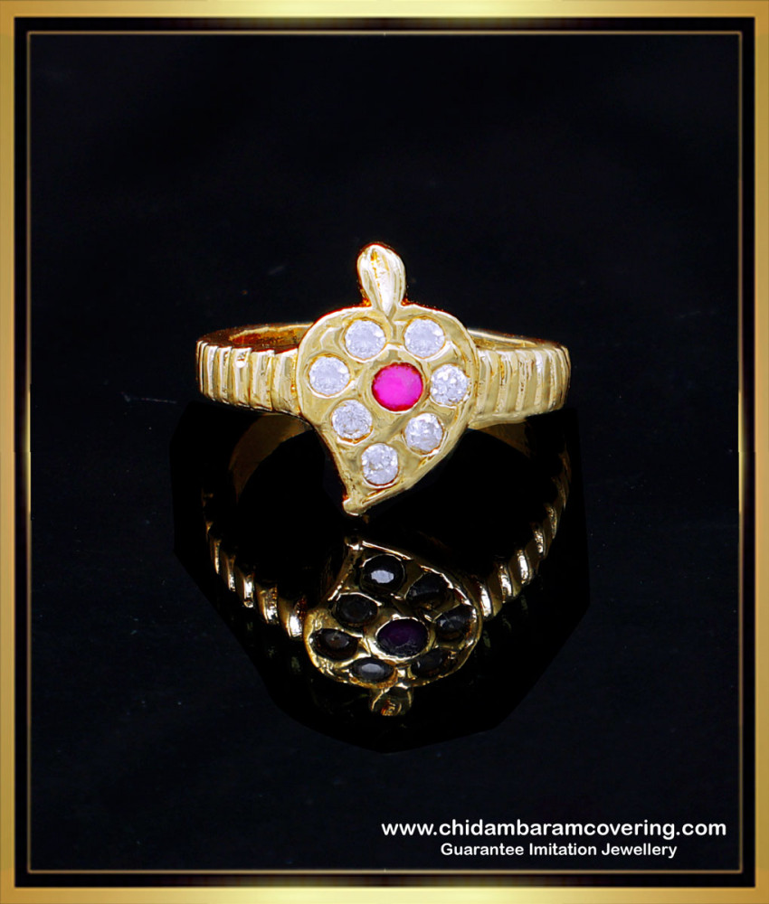 RNG439 - Attractive Leaf Design Women Original Panchaloha Ring
