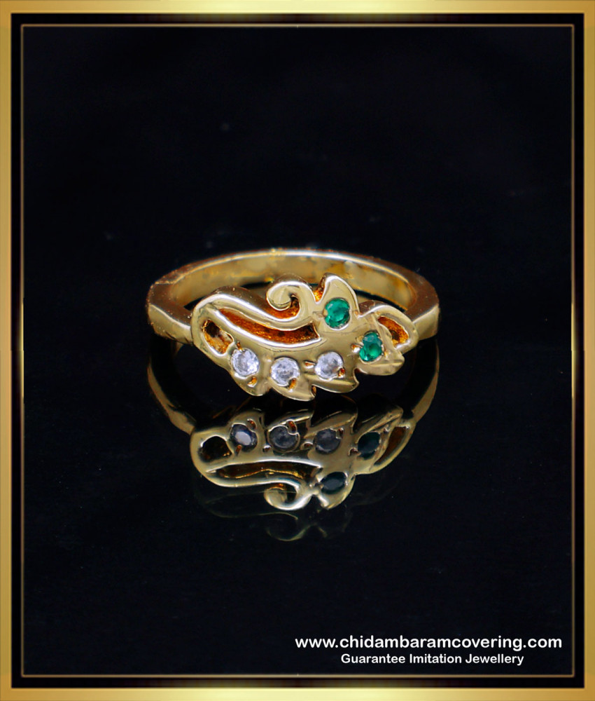 RNG443 - Latest Peacock Ring Design Original Panchaloha Ring