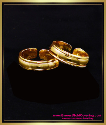 RNG451 - Five Metal Metti Bridal Wear Toe Ring Gold Design Online