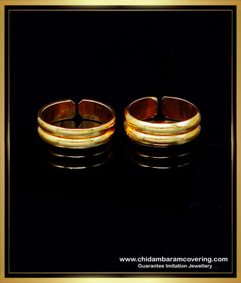 RNG453 - Toe Ring Gold Design Impon Jewellery Online Shopping