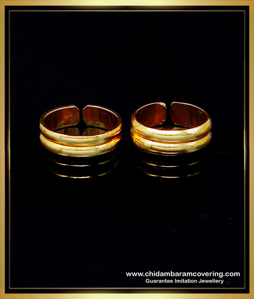 RNG453 - Toe Ring Gold Design Impon Jewellery Online Shopping