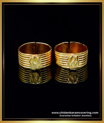 RNG456 - Bridal Wear Impon Toe Ring Gold Design for Wedding