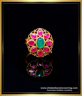RNG476 - Beautiful Kemp Stone Adjustable Antique Ladies Ring