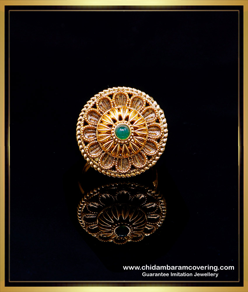 RNG481 - Traditional Antique Ladies Rings Gold Design for Wedding