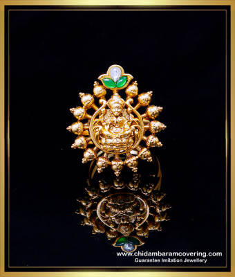 RNG482 - South Indian Antique Jewellery Lakshmi Design Ladies Ring