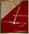 RNG483 - Beautiful Impon Stone Single Bracelet with Finger Ring Set