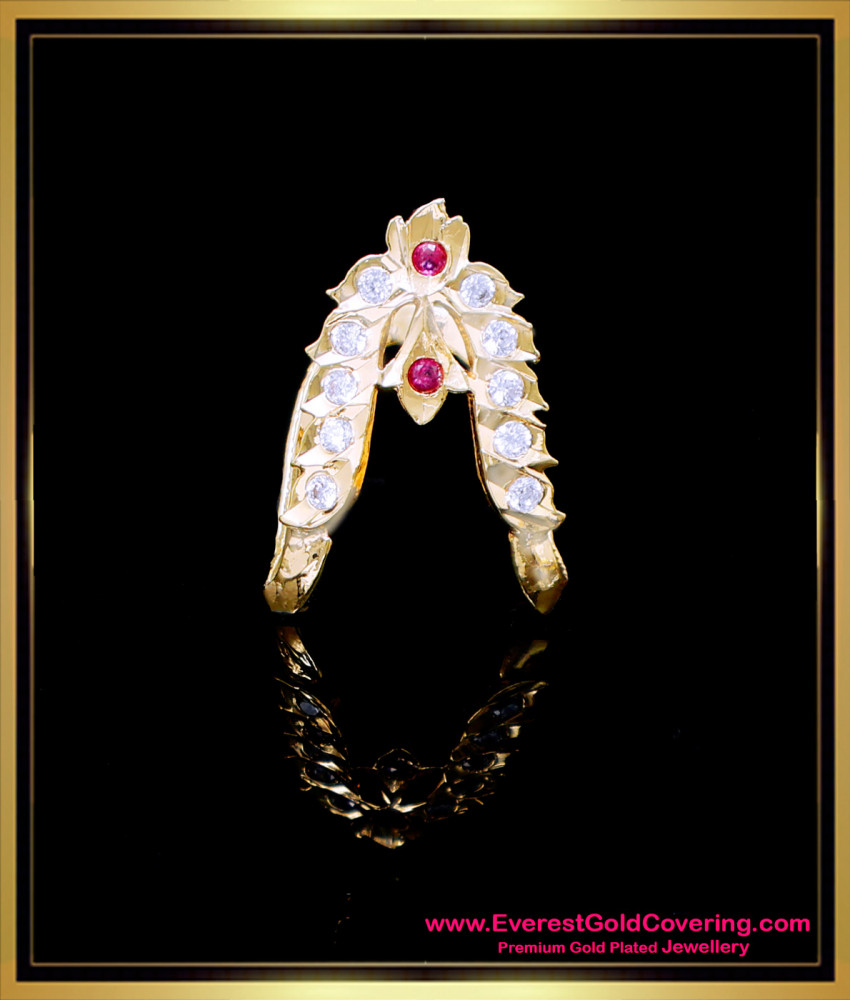RNG485 - Impon White Stone Vangi Mothiram Design for Women