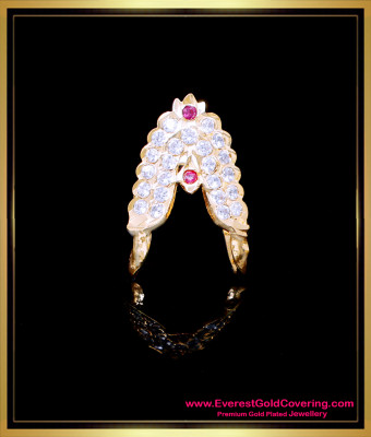 RNG486 - Traditional Impon Gold Design Vangi Model Ring Online