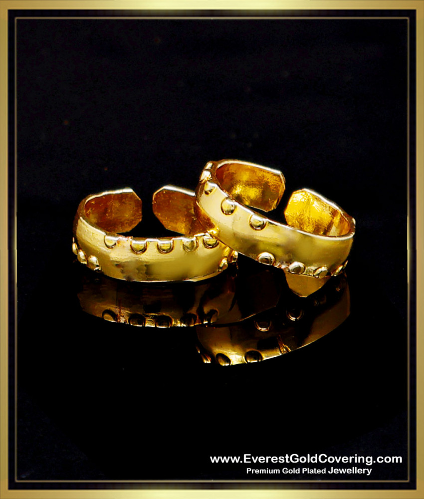 RNG496 - Pure Impon Daily Wear Gold Like Metti Design for Ladies
