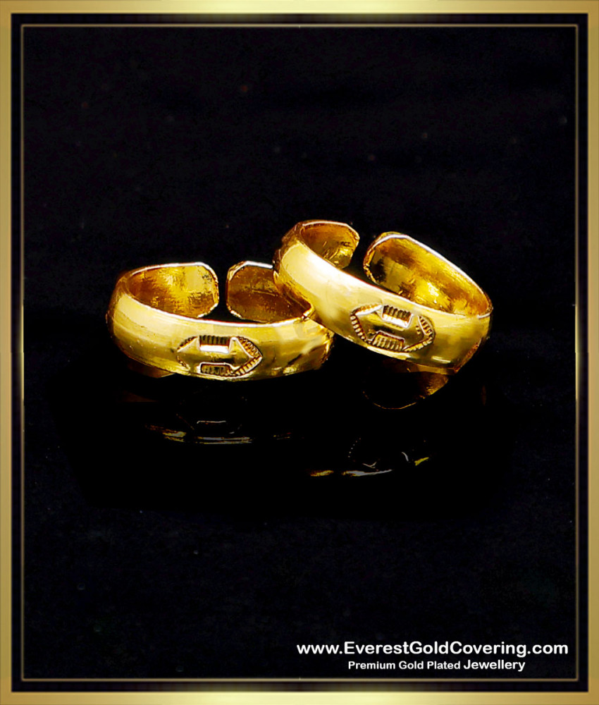 RNG506 - Gold Design Bridal Wear Toe Rings Gold Plated Online