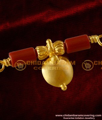 TAL20 - South Indian Gold Plated Karnataka Thali Coral Hollow Wati Mangalsutra