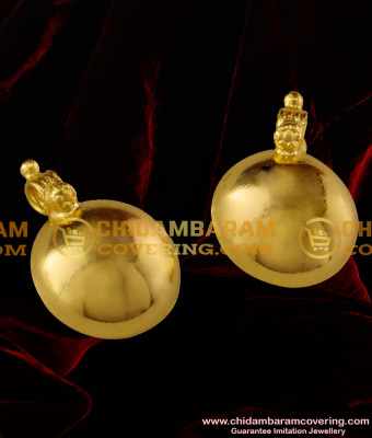 TAL27 - Gold Plated Andhra Bottu / Plain Pottu Set Design For Traditional Mangalsutra Thali