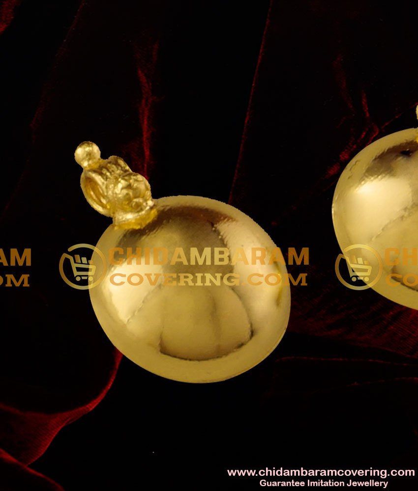 TAL27 - Gold Plated Andhra Bottu / Plain Pottu Set Design For Traditional Mangalsutra Thali