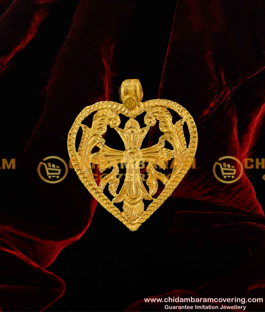 TAL52 - Christian Cross Thali Pendant Designs | Catholic Christian Thali Designs Online