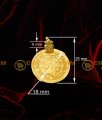 TAL65 - King Head Gold Plated Coins For Christian Mangalsutra | Kerala Christian Thali Design Buy Online