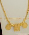 THN04 - Full Thali Set with Roll Kodi Chain Gold Plated Jewelry Vishnu Thali Lakshmi Kasu Set