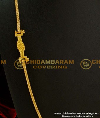 THN16 - Two Hands Holding Each Other Mugappu With Side Screw |Screw Type Thali Kodi Designs