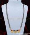 THN50 - Traditional Telugu Thali Double Coral with Black Beads and Lakshmi Vatti Mangalsutra Buy Online