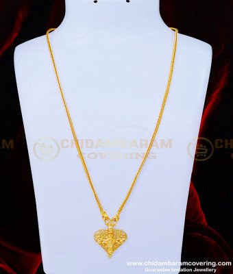 THN54 - 24 Inches Christian Wedding Cross Dollar Mangalyam One Gram Gold Guaranteed Thali Chain 
