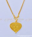 THN55 - 24 Inches Christian Cross Plain Siluvai Dollar Chain Indian Thali Design Buy Online 