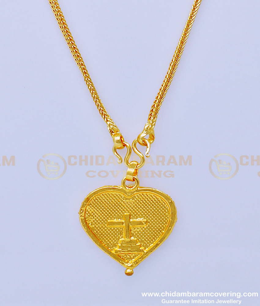 THN55 - 24 Inches Christian Cross Plain Siluvai Dollar Chain Indian Thali Design Buy Online 