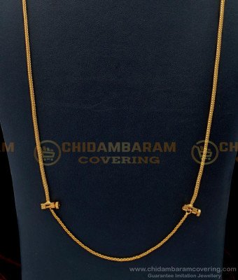 THN64-LG - 30 Inches Latest Thali Chain Design with Impon Mugappu Screw Thali for Women 
